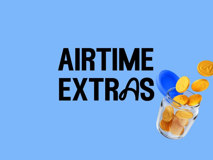 Airtime extras with money coin