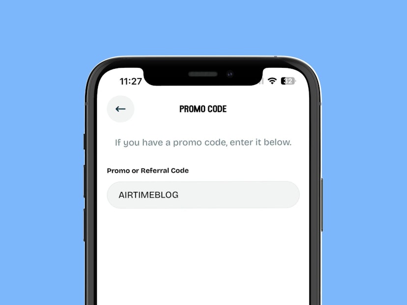 AIRTIMEBLOG promo code example 